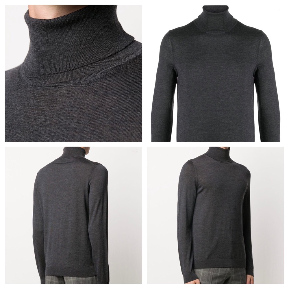 HUGO BOSS Turtleneck • Fine Knit • Slim Fif